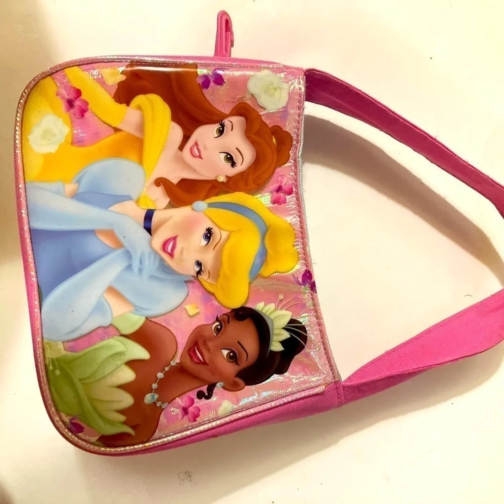 Disney princess purse bag pink carrying case